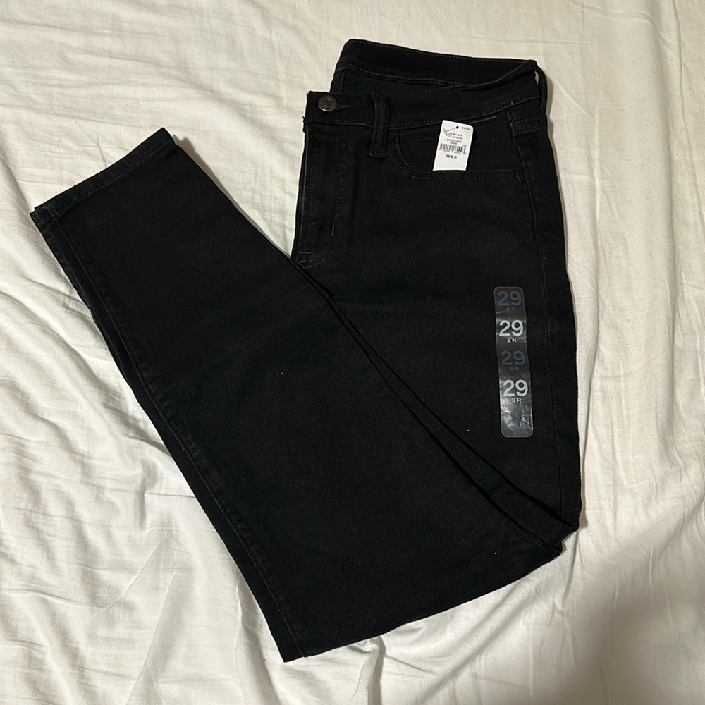Black Skinny Mid-Rise jeans size 8R